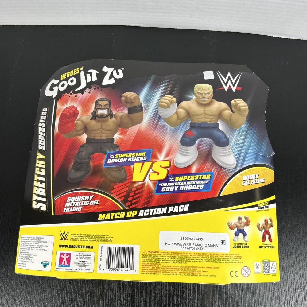 HEROES OF GOO JIT ZU SUPERSTAR ROMAN REIGNS VS SUPERSTAR CODY RHODES - Picture 5 of 7